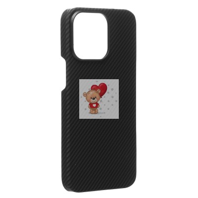 Чехол-накладка для Apple iPhone 13 Pro (черный) Cellis SM009 POSH KEVLAR SafeMag