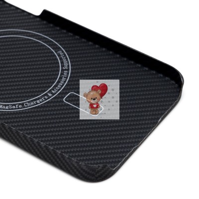 Чехол-накладка для Apple iPhone 13 Pro (черный) Cellis SM009 POSH KEVLAR SafeMag