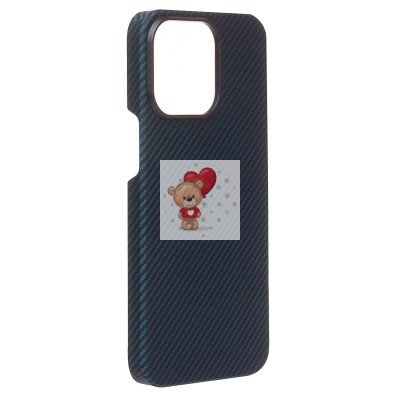 Чехол-накладка для Apple iPhone 13 Pro (синий) Cellis SM009 POSH KEVLAR SafeMag Чехол-накладка для Apple iPhone 13 Pro (синий) Cellis SM009 POSH KEVLAR SafeMag