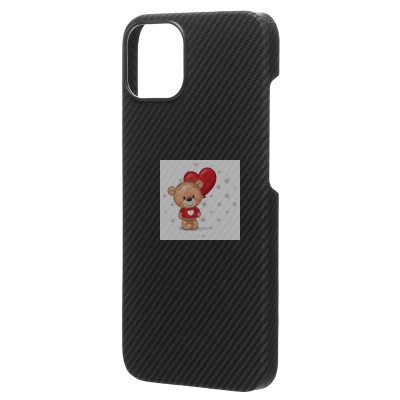Чехол-накладка для Apple iPhone 13 (черный) Cellis SM009 POSH KEVLAR SafeMag