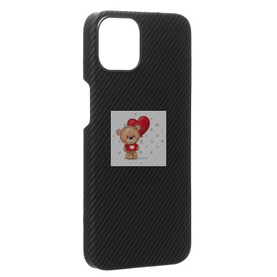 Чехол-накладка для Apple iPhone 13 (черный) Cellis SM009 POSH KEVLAR SafeMag