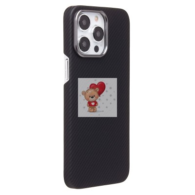 Чехол-накладка для Apple iPhone 14 Pro Max (черный) Cellis SM009 POSH KEVLAR SafeMag Чехол-накладка для Apple iPhone 14 Pro Max (черный) Cellis SM009 POSH KEVLAR SafeMag