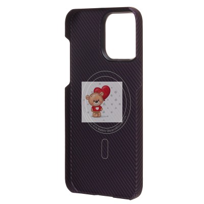 Чехол-накладка для Apple iPhone 14 Pro Max (фиолетовый) Cellis SM009 POSH KEVLAR SafeMag Чехол-накладка для Apple iPhone 14 Pro Max (фиолетовый) Cellis SM009 POSH KEVLAR SafeMag