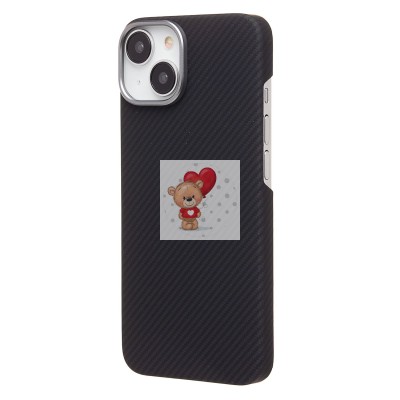 Чехол-накладка для Apple iPhone 14 (черный) Cellis SM009 POSH KEVLAR SafeMag