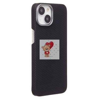Чехол-накладка для Apple iPhone 14 (черный) Cellis SM009 POSH KEVLAR SafeMag
