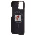 Чехол-накладка для Apple iPhone 14 (черный) Cellis SM009 POSH KEVLAR SafeMag