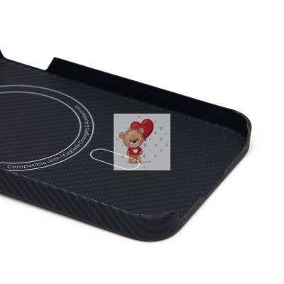 Чехол-накладка для Apple iPhone 14 (черный) Cellis SM009 POSH KEVLAR SafeMag