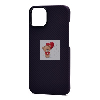 Чехол-накладка для Apple iPhone 14 (фиолетовый) Cellis SM009 POSH KEVLAR SafeMag