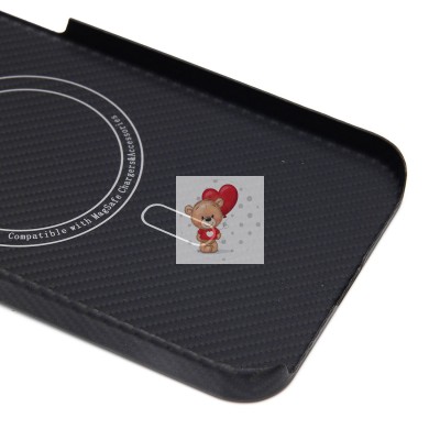 Чехол-накладка для Apple iPhone 15 Pro Max (черный) Cellis SM009 POSH KEVLAR SafeMag