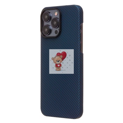 Чехол-накладка для Apple iPhone 15 Pro Max (синий) Cellis SM009 POSH KEVLAR SafeMag