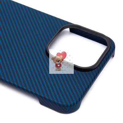 Чехол-накладка для Apple iPhone 15 Pro Max (синий) Cellis SM009 POSH KEVLAR SafeMag