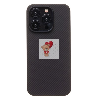 Чехол-накладка для Apple iPhone 15 Pro (черный) Cellis SM009 POSH KEVLAR SafeMag