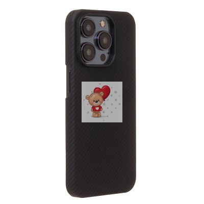 Чехол-накладка для Apple iPhone 15 Pro (черный) Cellis SM009 POSH KEVLAR SafeMag