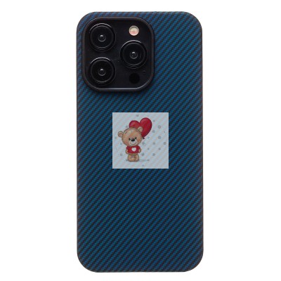 Чехол-накладка для Apple iPhone 15 Pro (синий) Cellis SM009 POSH KEVLAR SafeMag