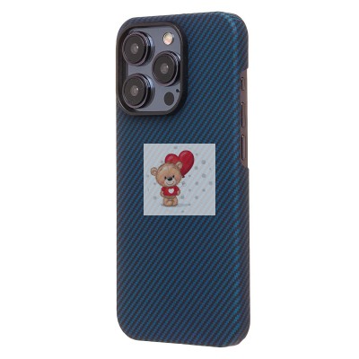 Чехол-накладка для Apple iPhone 15 Pro (синий) Cellis SM009 POSH KEVLAR SafeMag