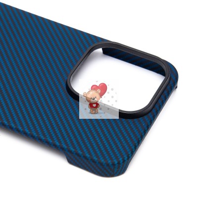 Чехол-накладка для Apple iPhone 15 Pro (синий) Cellis SM009 POSH KEVLAR SafeMag
