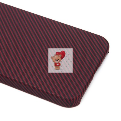 Чехол-накладка для Apple iPhone 15 Pro (красный) Cellis SM009 POSH KEVLAR SafeMag