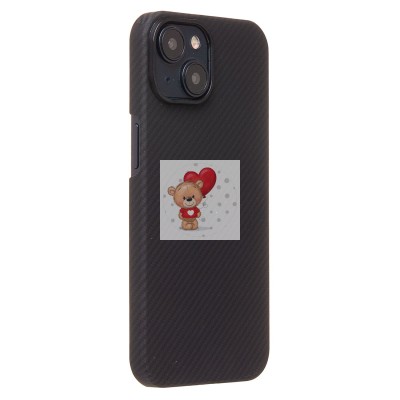 Чехол-накладка для Apple iPhone 15 (черный) Cellis SM009 POSH KEVLAR SafeMag