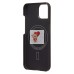 Чехол-накладка для Apple iPhone 15 (черный) Cellis SM009 POSH KEVLAR SafeMag