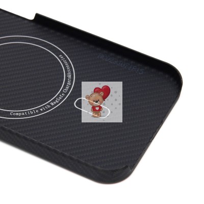 Чехол-накладка для Apple iPhone 15 (черный) Cellis SM009 POSH KEVLAR SafeMag