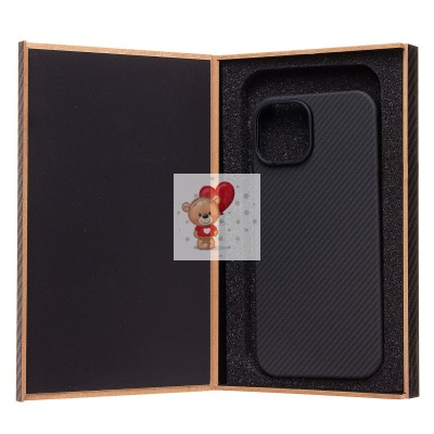 Чехол-накладка для Apple iPhone 15 (черный) Cellis SM009 POSH KEVLAR SafeMag