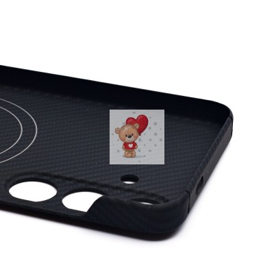 Чехол-накладка для Samsung Galaxy S24 (черный) Cellis SM009 POSH KEVLAR SafeMag