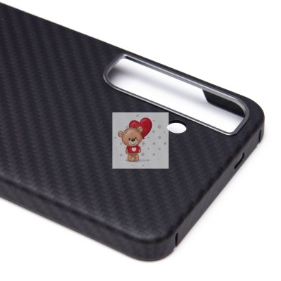 Чехол-накладка для Samsung Galaxy S24+ (черный) Cellis SM009 POSH KEVLAR SafeMag