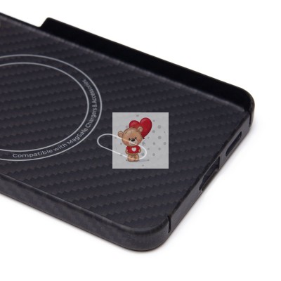 Чехол-накладка для Samsung Galaxy S24+ (черный) Cellis SM009 POSH KEVLAR SafeMag