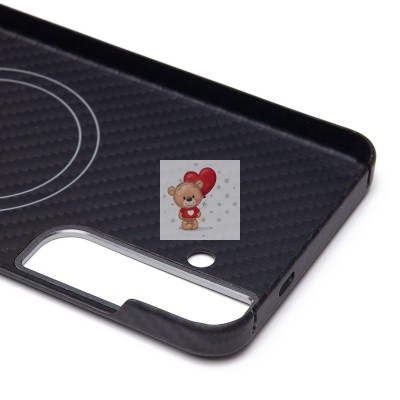 Чехол-накладка для Samsung Galaxy S24+ (черный) Cellis SM009 POSH KEVLAR SafeMag