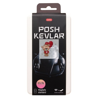 Чехол-накладка для Samsung Galaxy S25 Ultra (черный) Cellis SM009 POSH KEVLAR SafeMag Чехол-накладка для Samsung Galaxy S25 Ultra (черный) Cellis SM009 POSH KEVLAR SafeMag