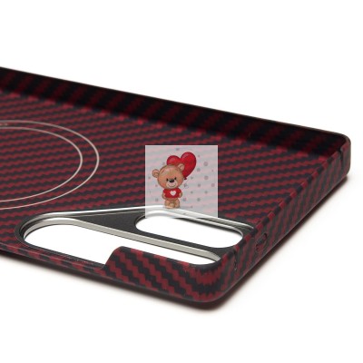 Чехол-накладка для Samsung Galaxy S25 Ultra (красный) Cellis SM009 POSH KEVLAR SafeMag Чехол-накладка для Samsung Galaxy S25 Ultra (красный) Cellis SM009 POSH KEVLAR SafeMag