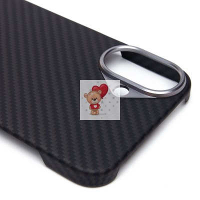 Чехол-накладка Apple iPhone 16 Plus (черный) Cellis SM009 POSH KEVLAR для Чехол-накладка Apple iPhone 16 Plus (черный) Cellis SM009 POSH KEVLAR для