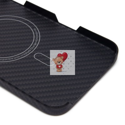 Чехол-накладка Apple iPhone 16 Plus (черный) Cellis SM009 POSH KEVLAR для Чехол-накладка Apple iPhone 16 Plus (черный) Cellis SM009 POSH KEVLAR для