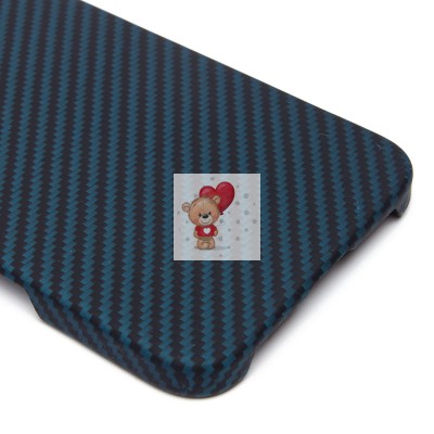 Чехол-накладка Apple iPhone 16 Plus (темно-синий) Cellis SM009 POSH KEVLAR для