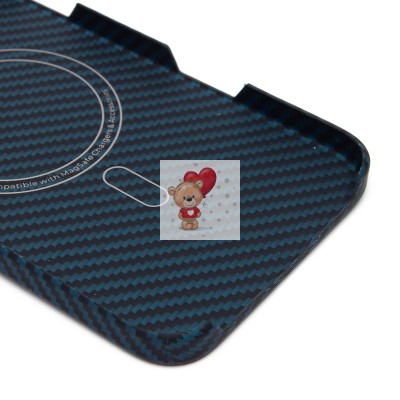 Чехол-накладка Apple iPhone 16 Plus (темно-синий) Cellis SM009 POSH KEVLAR для