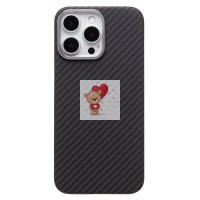 Чехол-накладка Apple iPhone 16 Pro Max (черный) Cellis SM009 POSH KEVLAR для