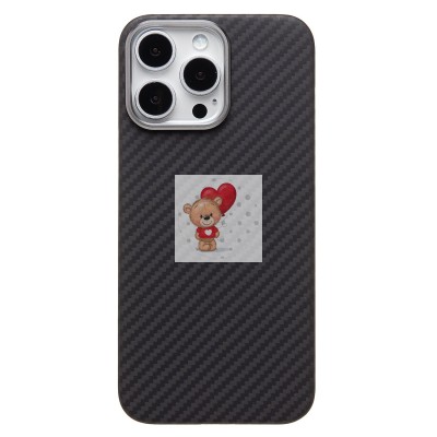 Чехол-накладка Apple iPhone 16 Pro Max (черный) Cellis SM009 POSH KEVLAR для Чехол-накладка Apple iPhone 16 Pro Max (черный) Cellis SM009 POSH KEVLAR для