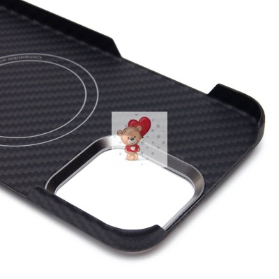 Чехол-накладка Apple iPhone 16 Pro Max (черный) Cellis SM009 POSH KEVLAR для