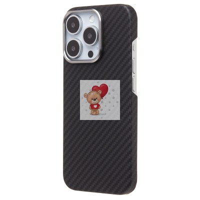 Чехол-накладка Apple iPhone 16 Pro (черный) Cellis SM009 POSH KEVLAR для