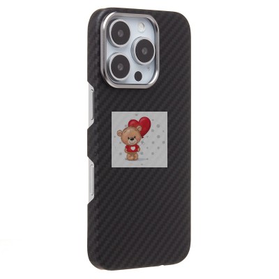 Чехол-накладка Apple iPhone 16 Pro (черный) Cellis SM009 POSH KEVLAR для