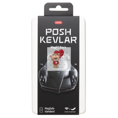 Чехол-накладка Apple iPhone 16 (черный) Cellis SM009 POSH KEVLAR для