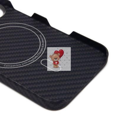 Чехол-накладка Apple iPhone 16 (черный) Cellis SM009 POSH KEVLAR для