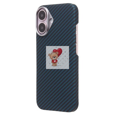 Чехол-накладка Apple iPhone 16 (темно-синий) Cellis SM009 POSH KEVLAR для Чехол-накладка Apple iPhone 16 (темно-синий) Cellis SM009 POSH KEVLAR для