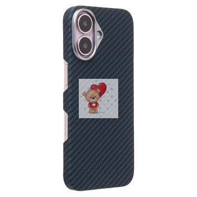 Чехол-накладка Apple iPhone 16 (темно-синий) Cellis SM009 POSH KEVLAR для Чехол-накладка Apple iPhone 16 (темно-синий) Cellis SM009 POSH KEVLAR для