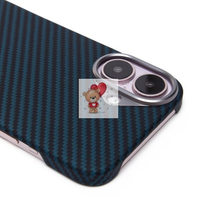 Чехол-накладка Apple iPhone 16 (темно-синий) Cellis SM009 POSH KEVLAR для Чехол-накладка Apple iPhone 16 (темно-синий) Cellis SM009 POSH KEVLAR для