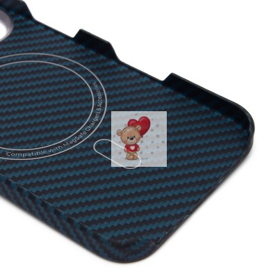 Чехол-накладка Apple iPhone 16 (темно-синий) Cellis SM009 POSH KEVLAR для Чехол-накладка Apple iPhone 16 (темно-синий) Cellis SM009 POSH KEVLAR для