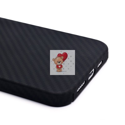 Чехол-накладка для Apple iPhone 15 Pro Max (черный) Cellis SM009 POSH KEVLAR с закрытой камерой SafeMag