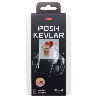 Чехол-накладка для Apple iPhone 15 Pro (черный) Cellis SM009 POSH KEVLAR с закрытой камерой SafeMag Чехол-накладка для Apple iPhone 15 Pro (черный) Cellis SM009 POSH KEVLAR с закрытой камерой SafeMag