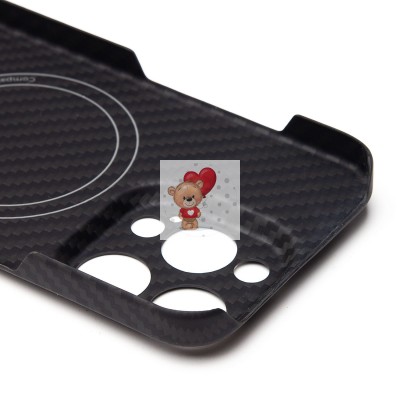 Чехол-накладка для Apple iPhone 15 Pro (черный) Cellis SM009 POSH KEVLAR с закрытой камерой SafeMag Чехол-накладка для Apple iPhone 15 Pro (черный) Cellis SM009 POSH KEVLAR с закрытой камерой SafeMag