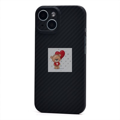 Чехол-накладка для Apple iPhone 15 (черный) Cellis SM009 POSH KEVLAR с закрытой камерой SafeMag